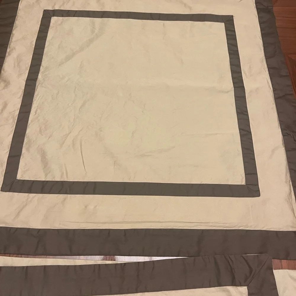 Restoration Hardware Brown and Cream pillow sham
